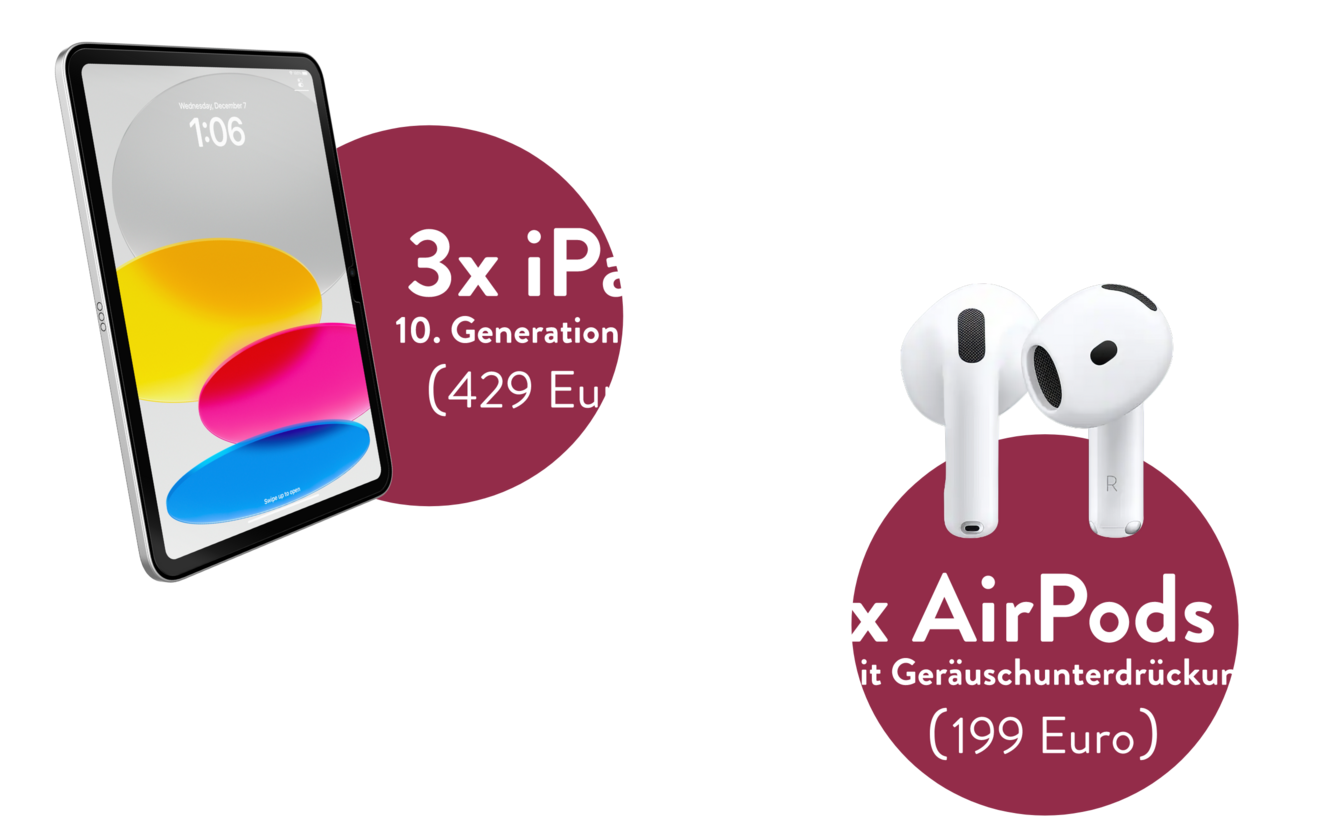 Gewinnspiel iPad und AirPods